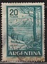 Argentina - 1960 - Paisajes - 20 Pesos - Verde - Paisajes - Scott 698 - Paisajes Lago Nahuel Huapi - 0
